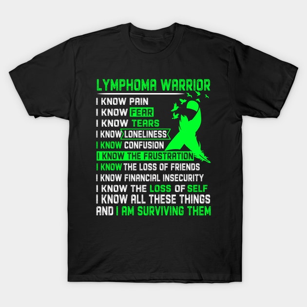 Lymphoma Awareness Support Lymphoma Warrior Gifts T-Shirt by ThePassion99